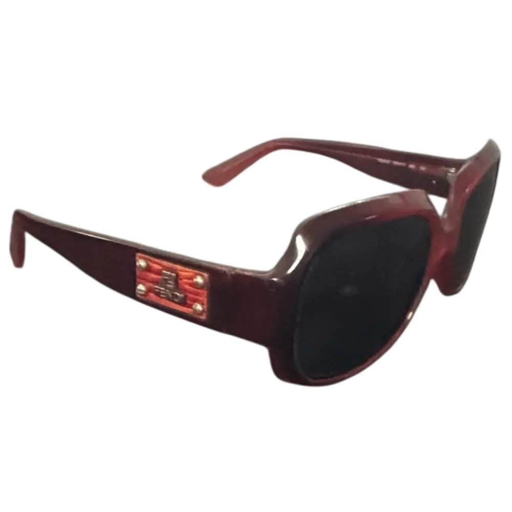 FENDI Vintage Rare “Bag Du Jour” Line Sunglasses Model # FS 5092 Wine Color